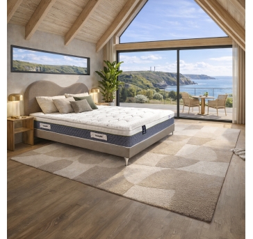Dormez sereinement sur ce matelas Dunlopillo Calypso en